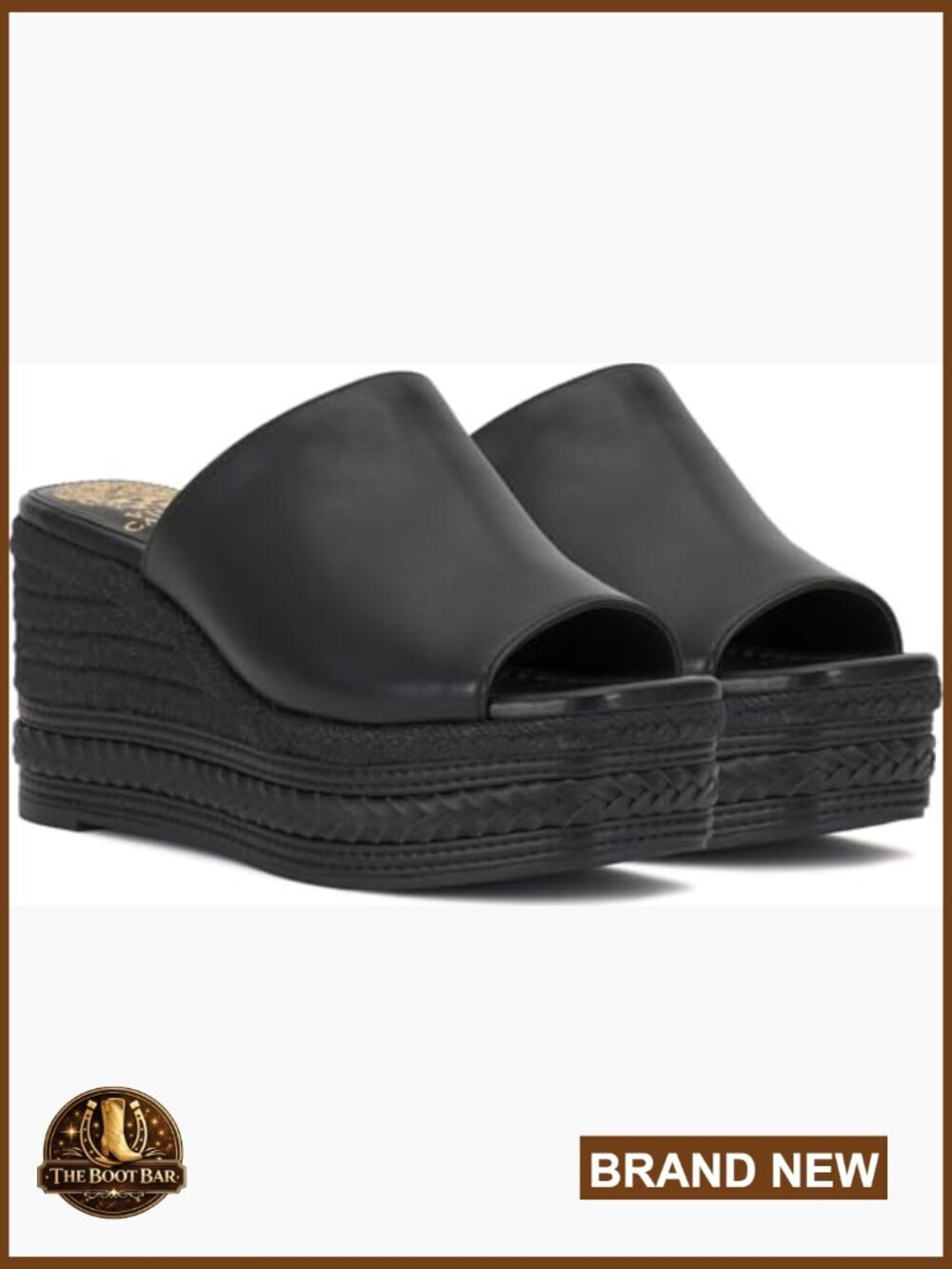 Espadrille Wedge Platform Sandals with Braided Sole - Picture 5 of 7